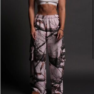 Darcsport Pink Woodland Camo Sweatpants
